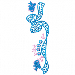 Ribbions And Bows Embroidery Design 8 Ribbions And Bows Embroidery Design 8